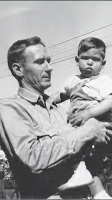 Young Steve with Father